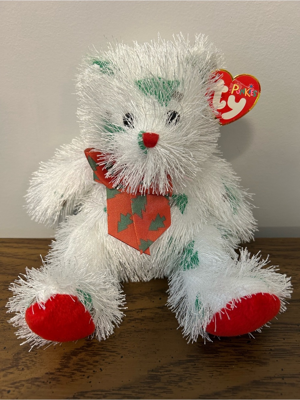 TY Beanie Punkie Collection “Lil Santa Claws” plush festive bear